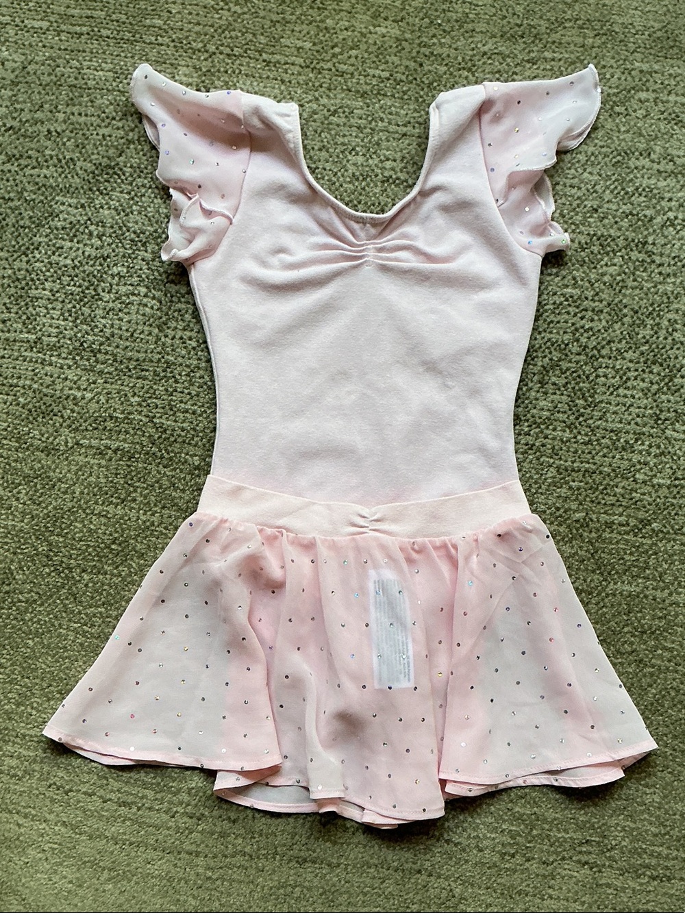 Bloch Girls' -Sz 2-4T- Baby Pink Ballet Leotard with Matching Sparkle Tulle Skir - Picture 13 of 13